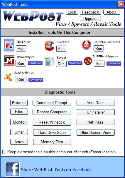 WebPost Tools software